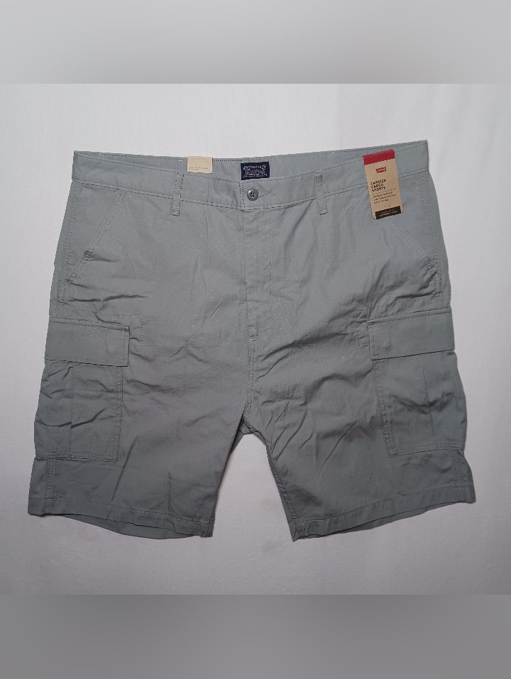 Levi's Mens Carrier Ripstop Cargo Shorts Size 42 Gray 9.5" Inseam Nwt